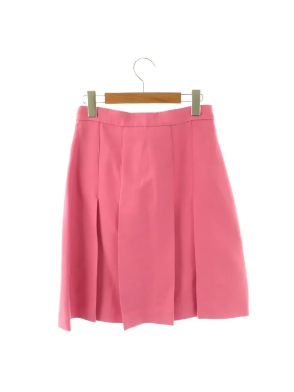 Gucci Tuck Skirt Wool Silk 38 Pink SY - Picture 2 of 8